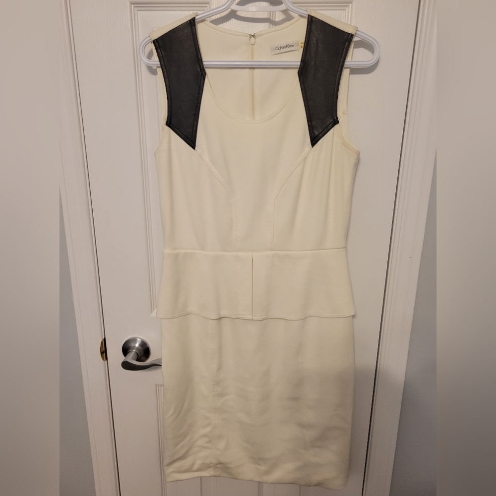 Calvin Klein peplum dress